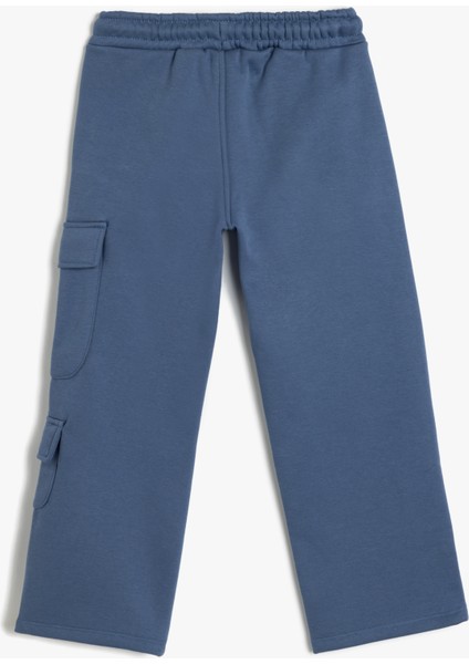 Oversize Eşofman Altı Kargo Cep Detaylı Beli Bağcıklı Pamuk Karışımlı fiyatları