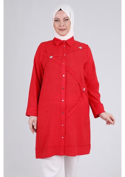 Büyük Beden Tunik Scarlet OTW2335