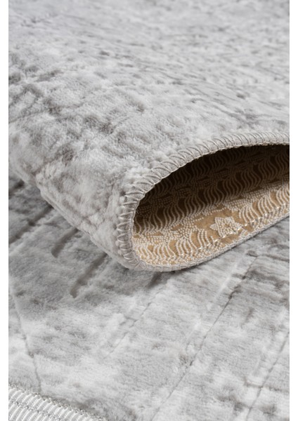 Kaymaz Taban Yıkanabilir Modern Salon Mutfak Oturma Odası Çocuk Odası Halısı 5002 Gri modelleri