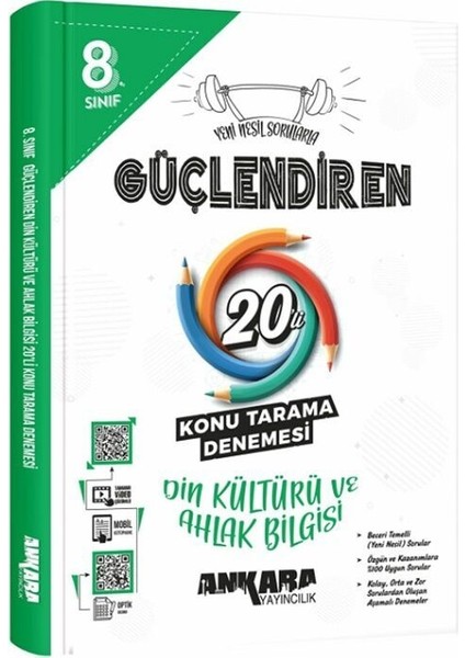 8. Sınıf Din Kültürü ve Ahlak Bilgisi Güçlendiren 20 Konu Tarama Denemesi