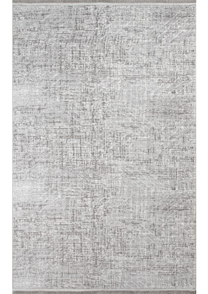 Kaymaz Taban Yıkanabilir Modern Salon Mutfak Oturma Odası Çocuk Odası Halısı 5002 Gri
