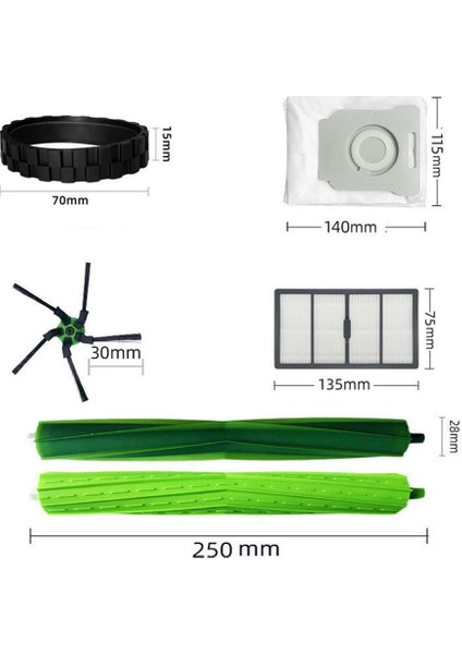 Irobot Roomba S9 (9150) S9+ S9 Plus (9550) S Serisi Bağlantılı Robot Vakum Kitleri Için Yedek Parçalar (Yurt Dışından)
