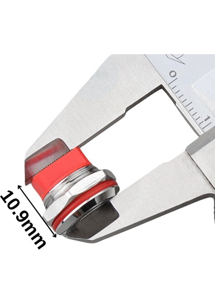 WD12C1-WIRED-P1-E 12 mm Düz Yaylı Yeşil Işıklı Metal Buton - Kablolu