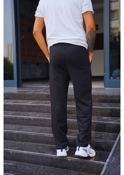Erkek Baggy Pamuklu Rahat Kesim Oversize Şardonlu Kalıp Eşofman Altı