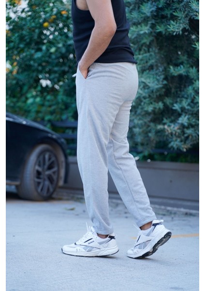 Erkek Pique Eşofman Altı Double Paça Jogger Pantolon (Pike Kumaş - Kalıp)