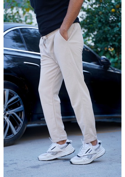 Erkek Pique Eşofman Altı Double Paça Jogger Pantolon (Pike Kumaş - Kalıp)