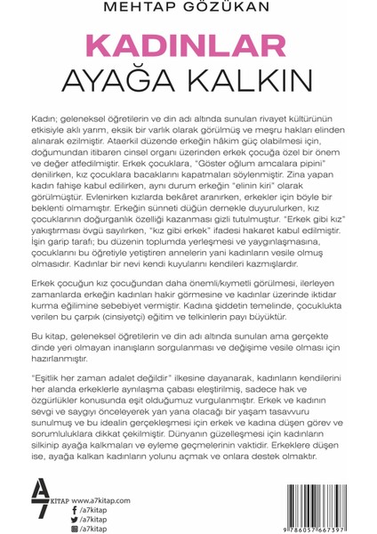 Kadınlar Ayağa Kalkın - Mehtap Gözükan - A7 Kitap