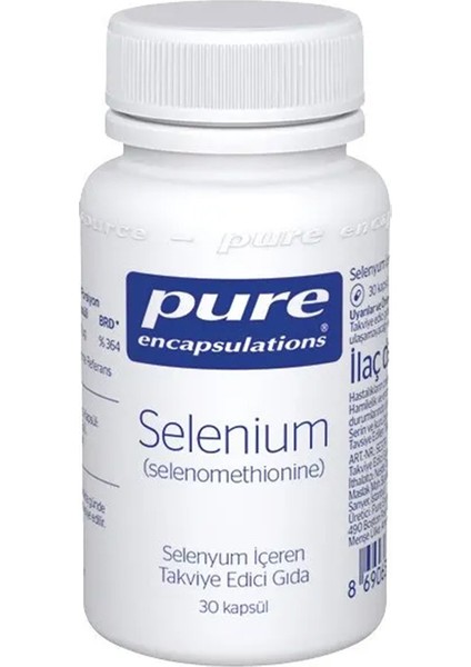 Pure Encapsulations Selenium 200 Mcg 30 Kapsül