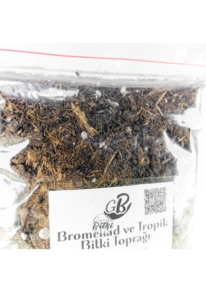 GB Bromeliad ve Tropik Bitki Toprağı 1 Lt - En Yüksek Kalite Özel Karışım Orkide Alev Kılıcı Guzmanya Hava Bitkisi Torfu