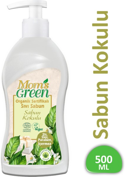 Mom's Green Organik  Sıvı Sabun - Sabun Kokulu 500 ml