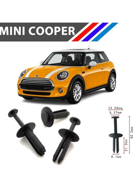 Mini Cooper - Mini One - Mini Clubman Tampon Klipsi 51111964186 M1764-11 25 Adet