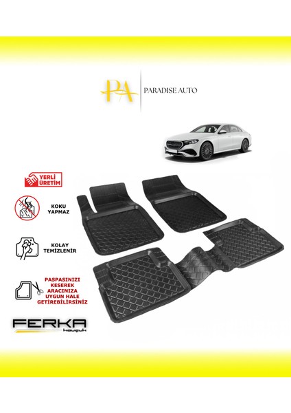 Paradise Auto Mercedes E Serisi W214 2021 ve Üstü Uyarlanabilir Havuzlu Paspas