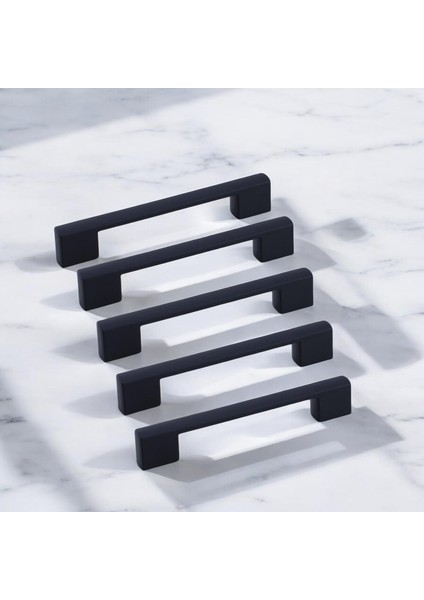 Gölcük 96 mm (Sert Plastik) 5 Adet Siyah Mobilya Çekmece Mutfak Dolap Dolabı Kulpu Kulbu Kulpları fiyatları