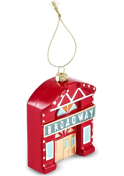 New Year Yılbaşı Broadway Ağaç Süsü 14x4x2,5 cm modelleri