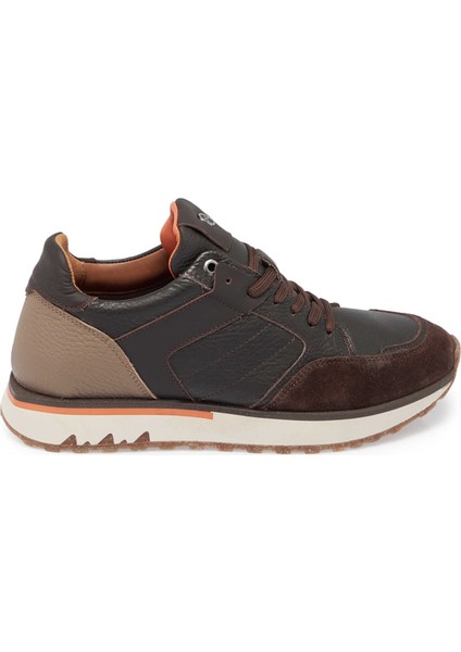 Kahve Deri Erkek Sneaker - E23S1AY56381-A24