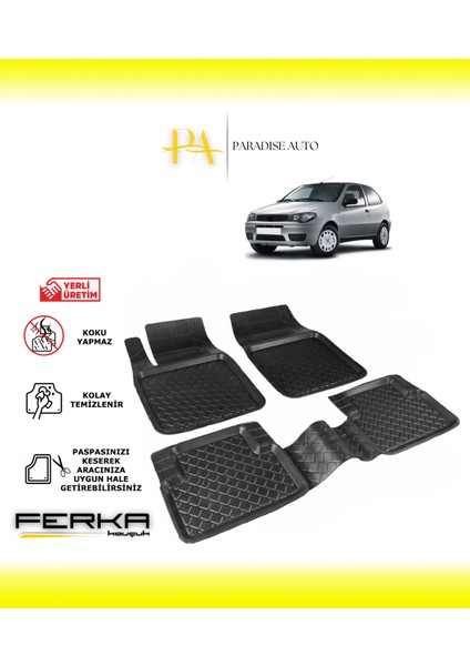 Paradise Auto Fiat Palio 1996-2011 Uyarlanabilir Havuzlu Paspas