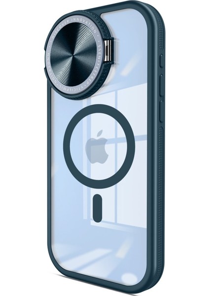 Apple iPhone 14 Pro Max Kılıf Kamera Lens Korumalı Kapaklı Wireless Şarj Özellikli Teleskop Kapak