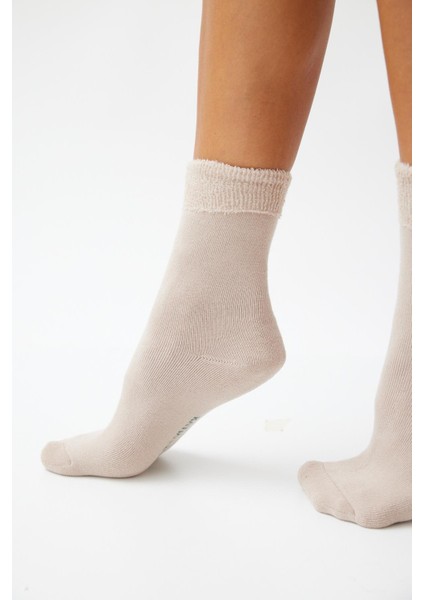 Kız Çocuk Havlu Çorap Bej fiyatları
