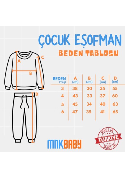 Papatya Motif Kız Çocuk Eşofman MNK0623