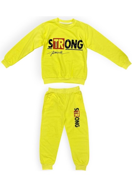 Strong Motif Kız Çocuk Eşofman MNK0625