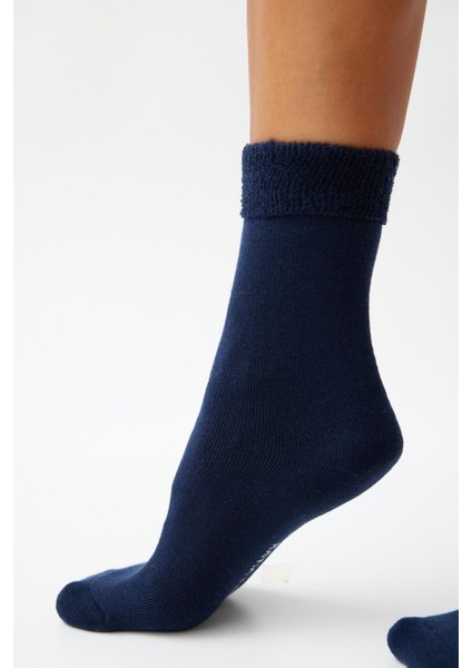 Kız Çocuk Havlu Çorap Lacivert fiyatları