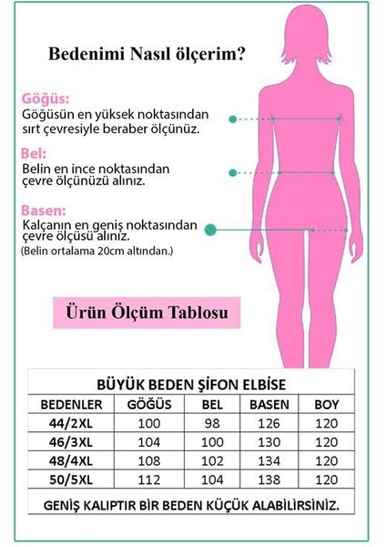 Kadın Astarlı Büyük Beden Şifon Elbise DPNB80621