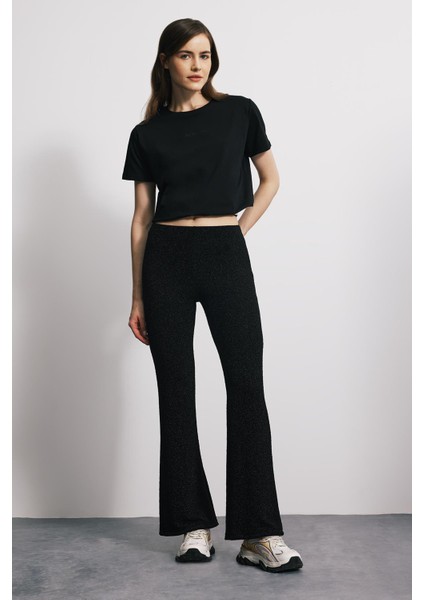 Limited Simli Flare Pantolon