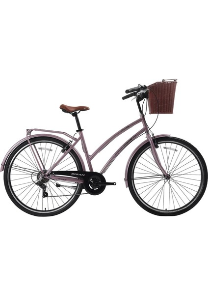 Serenıty S Kadın Şehir Bisikleti 48CM V 28 Jant 7 Vites Pudra Pembe Siyah