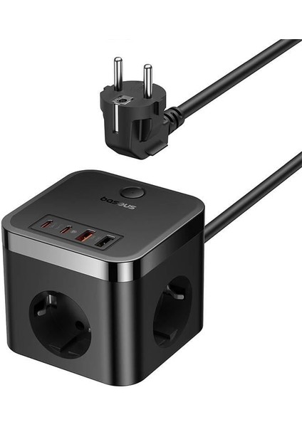Power Cube 3AC+2U+2C 30W Şarj Cihazı 1.5 Metre