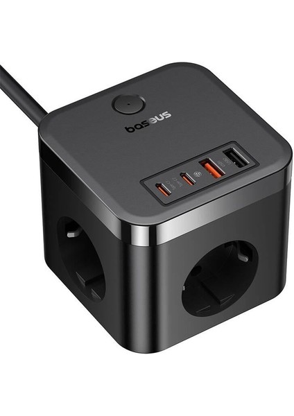 Power Cube 3AC+2U+2C 30W Şarj Cihazı 1.5 Metre