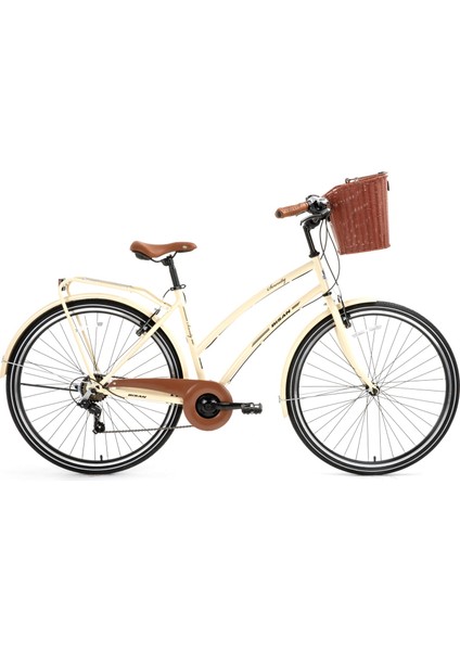 Serenıty S Kadın Şehir Bisikleti 48CM V 28 Jant 7 Vites Krem Silver