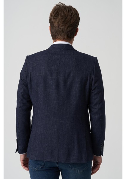 Amora C4023 Slim Fit 6 Drop Ceket Desenli