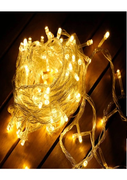 Ithınk LED Işık Zinciri 50 LED 5 Metre 8 Fonksiyon Sarı Işık