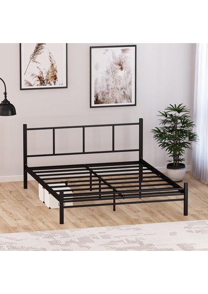Metal Karyola, Defne Metal Karyola 140X200 cm Siyah Renk indirimleri