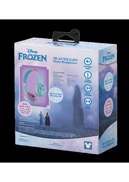 Kablolu Kulaklık Disney Frozen Çocuk Kulaklığı Lisanslı DY-3053-FR