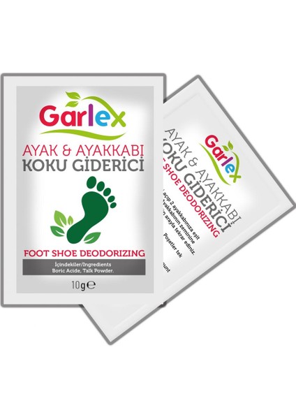 Ayak & Ayakkabı Koku Önleyici Toz Poşet 10 G