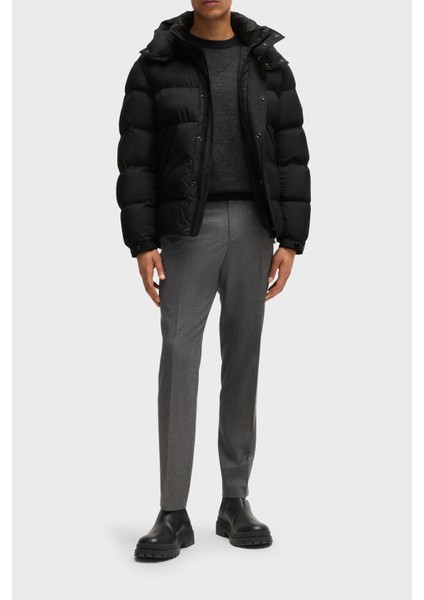 Regular Fit Çıkarılabilir Kapüşonlu Su Itici Şişme Mont Erkek Mont 50525243 001