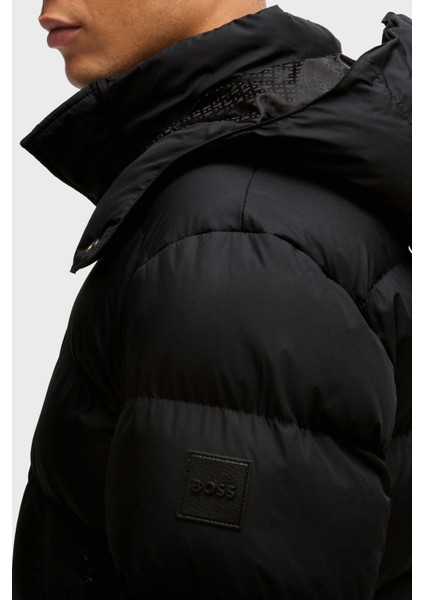 Regular Fit Çıkarılabilir Kapüşonlu Su Itici Şişme Mont Erkek Mont 50525243 001