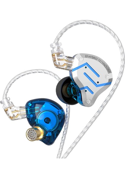 ZS10 Pro Hibrit Hi-Fi Iem Monitör Kablolu Kulak Içi Kulaklık - Mikrofonsuz (Türkiye'den Gönderilir)