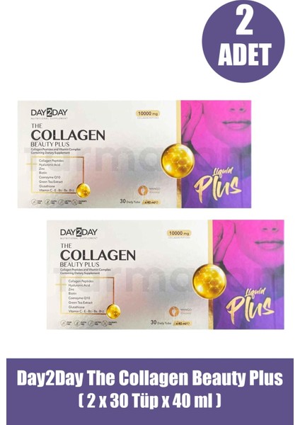 Day 2 Day The Collagen Beauty Plus 30 Tüp 40 ml x 2 Adet