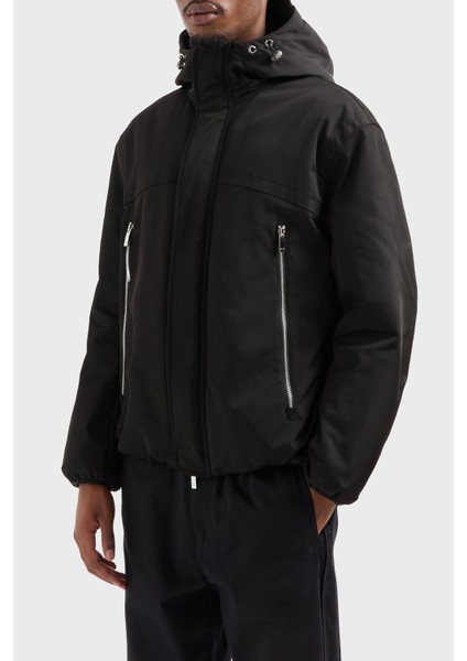 Oversize Fit Cepli Kapüşonlu Mont Erkek Mont XM000035 AF10324 UC001