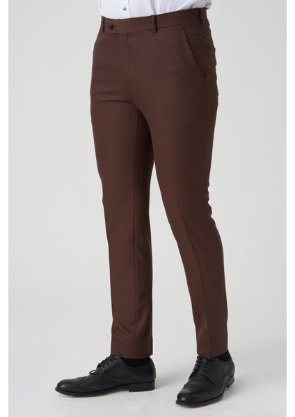 Almada P1027 Slim Fit Kumaş Pantolon Vizon fiyatları