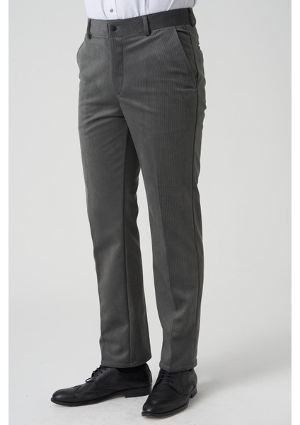 Amora P1031 Slim Fit Pamuklu Kadife Pantolon A.gri modelleri