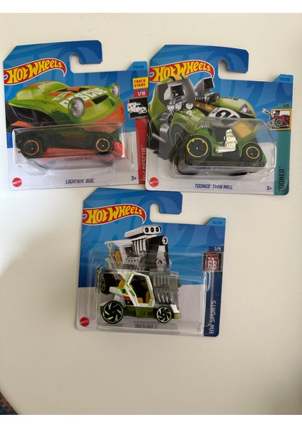 3 Adet Hot Wheels Araç