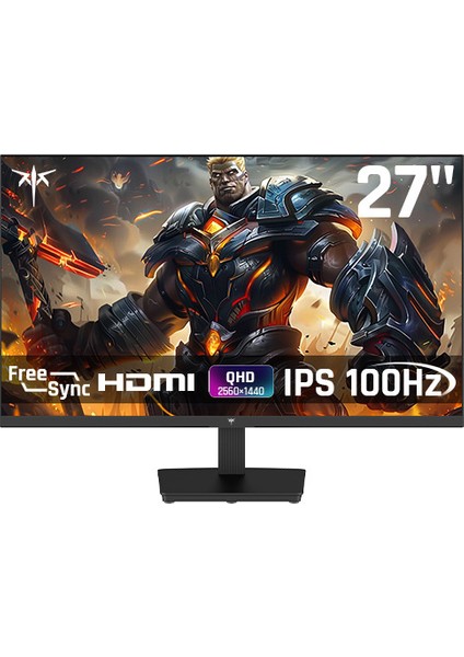 H27T27 27" 100 Hz (HDMI + Dısplay Port ) 2560×1440 Freesync WQHD IPS Flat Monitör