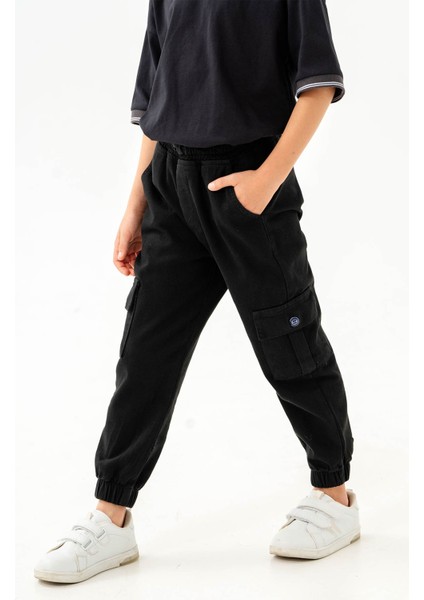 Lastikli Bel ve Paça Kargo Cepli Jogger Erkek Çocuk Pantolon fiyatları