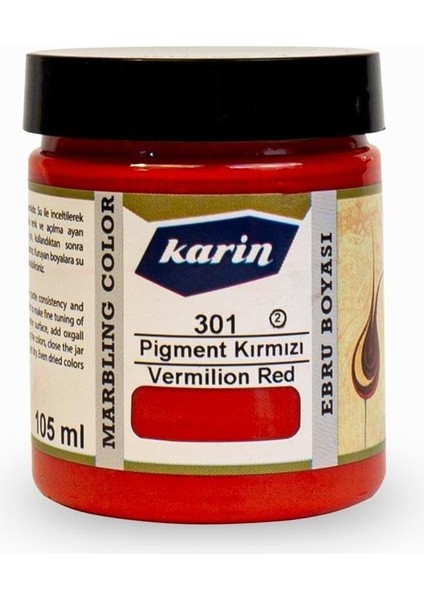 Ebru Boyası 105 Ml. 301 Pigment Kırmızı