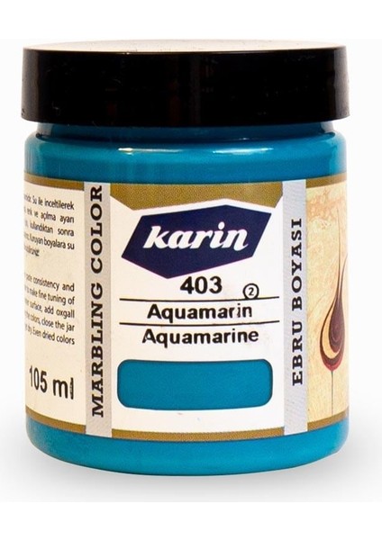 Ebru Boyası 105 Ml. 403 Aquamarin