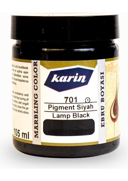 Ebru Boyası 105 Ml. 701 Pigment Siyah