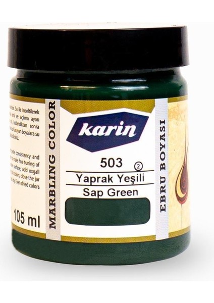 Ebru Boyası 105 Ml. 503 Yaprak Yeşili